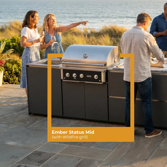 Ember Status Mid Cabinet — 32' | Outdoor Kitchen Module