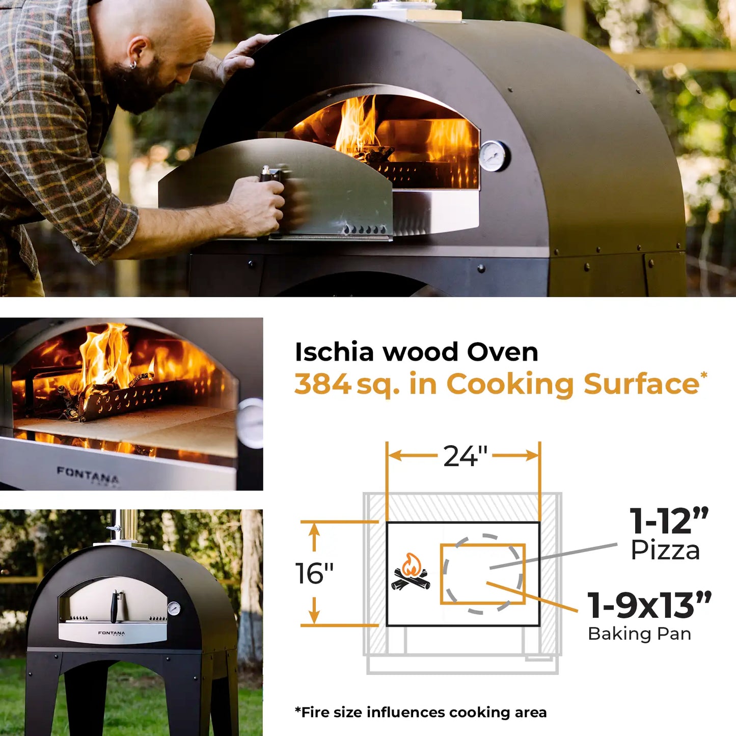 Fontana Ischia Compact Wood-Fired Oven