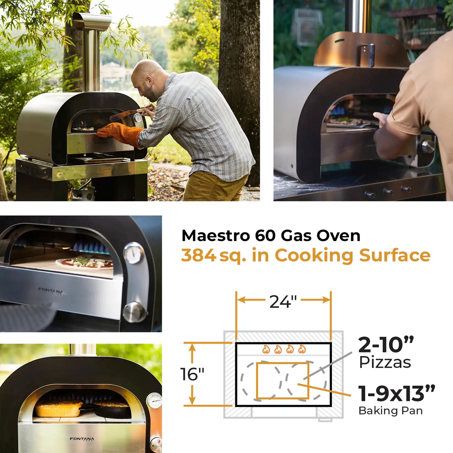 Fontana Maestro 60 Compact Gas Pizza Oven