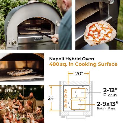 Fontana Napoli Hybrid Gas & Wood-Fired Pizza Oven