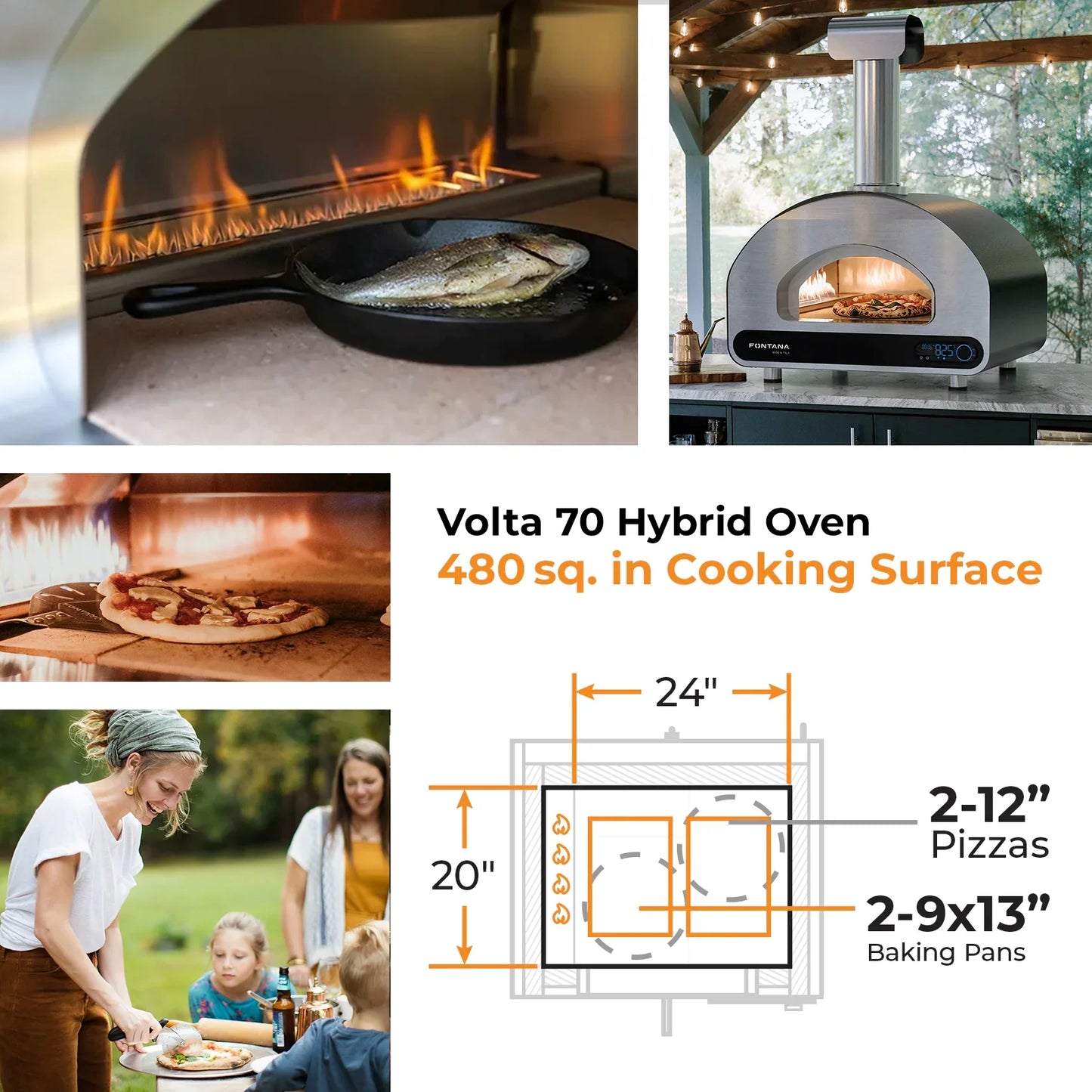 Fontana Forni Volta 70 Smart Outdoor Pizza Oven