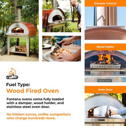 Fontana Margherita Wood-Fired Pizza Oven