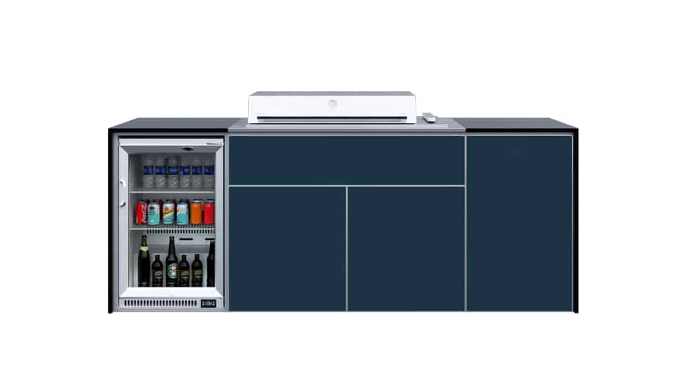 FrescoPro Canberra Outdoor Kitchen with Pro Line 6 Burner Barbeque- Dekton / Dekton Doors