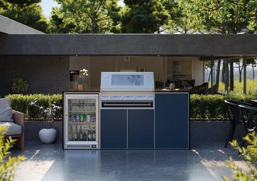 FrescoPro Canberra Outdoor Kitchen with S3000S 4 Burner Barbeque - Granite/ ACP Doors