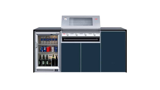 FrescoPro Canberra Outdoor Kitchen with S3000S 4 Burner Barbeque - Granite/ ACP Doors