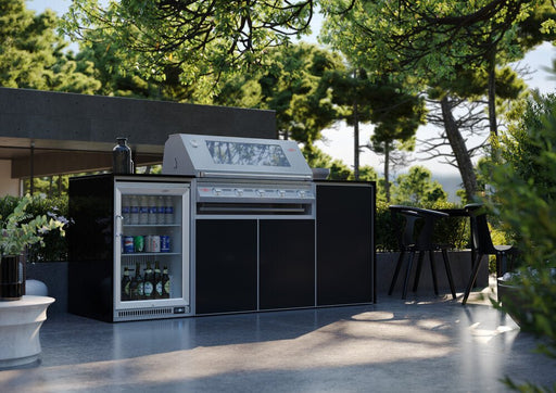 FrescoPro Canberra Outdoor Kitchen with S3000S 5 Burner Barbeque - Dekton/ Dekton Doors