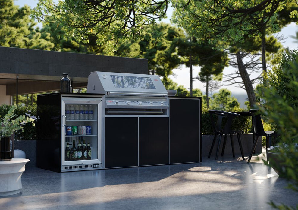 FrescoPro Canberra Outdoor Kitchen with S3000S 5 Burner Barbeque - Dekton/ Dekton Doors