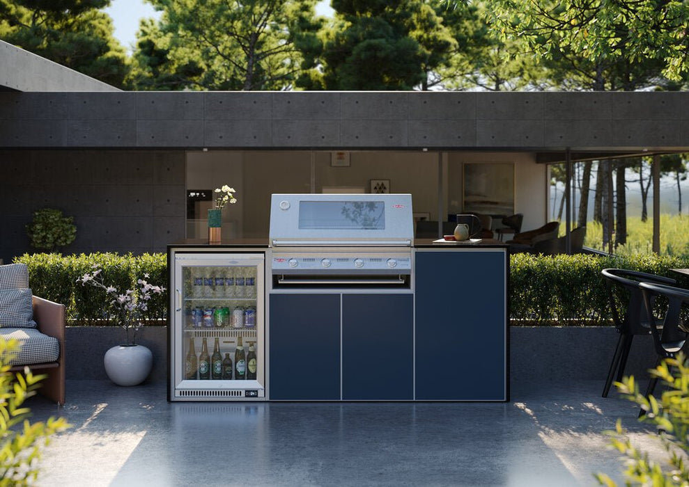 FrescoPro Canberra Outdoor Kitchen with S3000S 5 Burner Barbeque - Dekton/ Dekton Doors