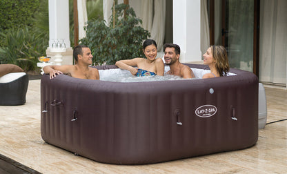 lay-Z-Spa Maldives HydroJet hot tub with friends during the day