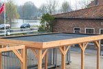 Douglas Fir Gazebo Baako 6.9m x 3.8m Flat Roof