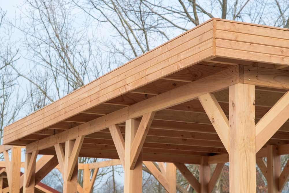 Alec Modern Gazebo garden lifestyle setting