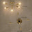 Golden Starburst Branch Chandelier – 5‑Light E27 Ceiling Light