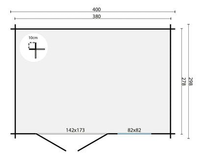 Gorliz Combo Shed floor plan