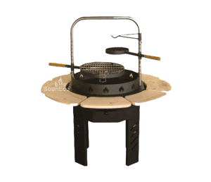 30ft² Large Spruce Wood Grillhouse + For 10 person + Large Grill