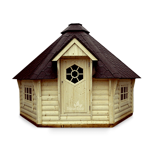 30ft² Large Spruce Wood Grillhouse + For 10 person + Large Grill