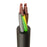 H07RN-F 4 Core Single Phase Rubber Cable - Black Cut to Size Per Metre