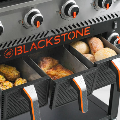 Blackstone 36in griddle airfryer combo side shelves and storage hooks