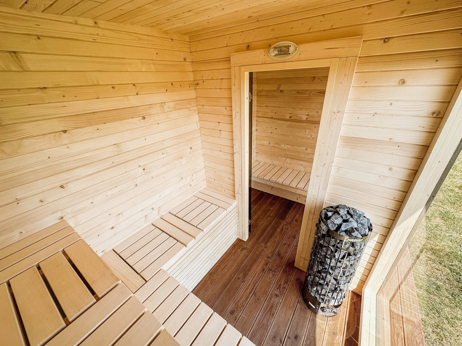 Halo Saunas Sanctuary V1 4 Person Traditional Outdoor Sauna