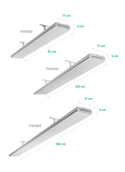 Heatstrip Elegance Energy Efficient Patio Heater 3200W w/ Remote