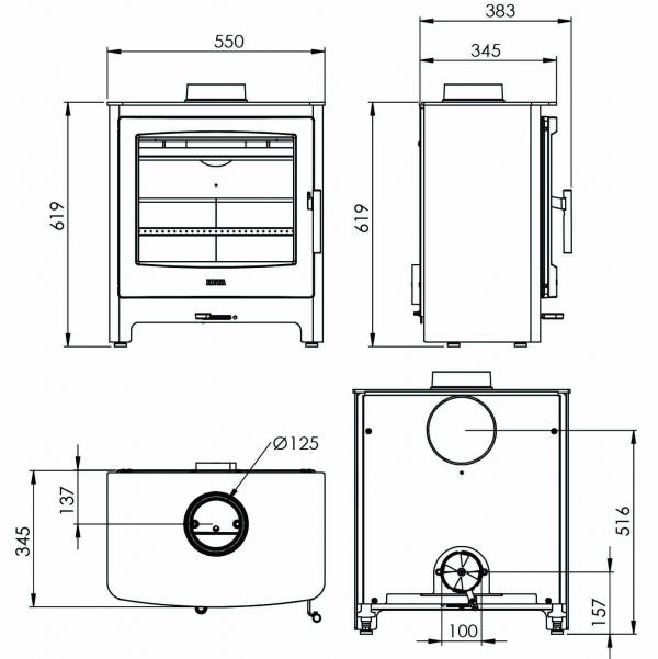 Heta Ambition 5 Wood Burning Stove