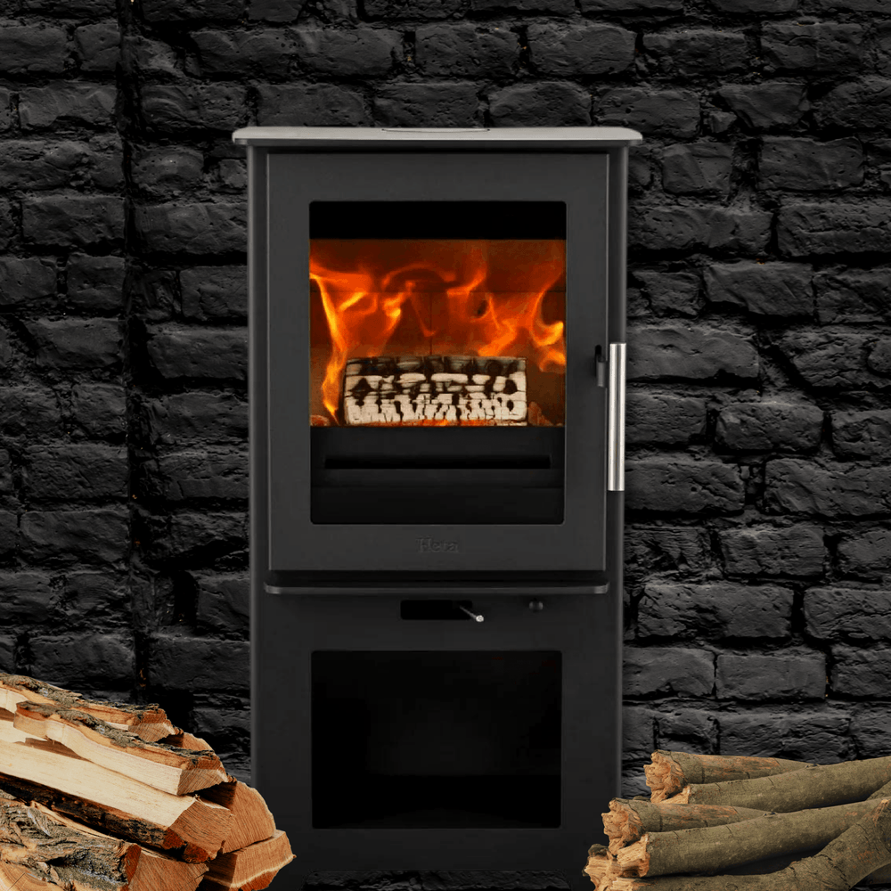 Heta Inspire 40H Integrated Logstore Multifuel Stove
