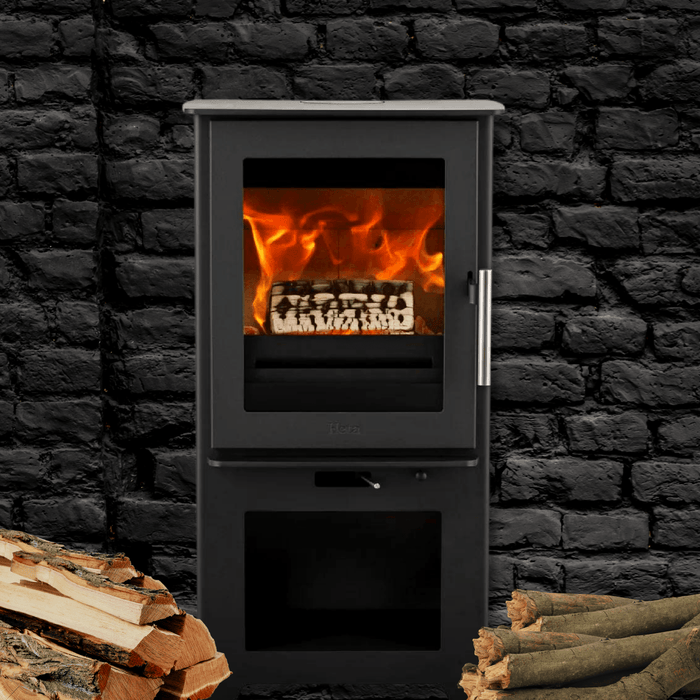 Heta Inspire 40H Integrated Logstore Multifuel Stove
