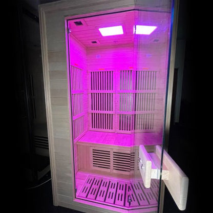 1 Person Indoor Infrared Sauna - 900mm x 1000mm