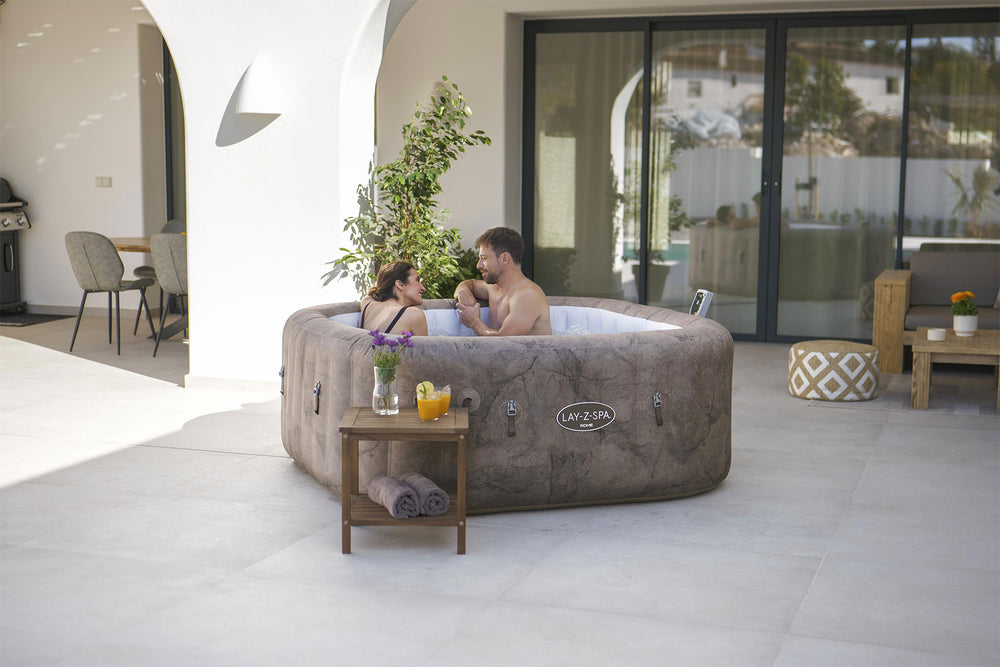 lay-Z-Spa Rome AirJet hot tub with AirJet bubble massage