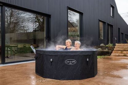 Large round rigid foam hot tub for the whole family