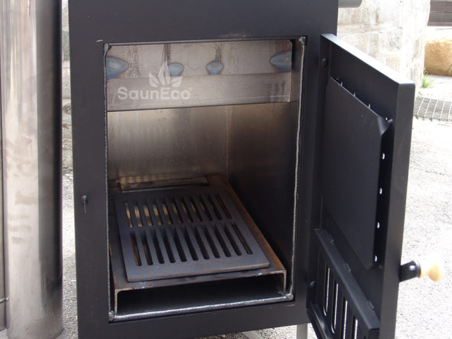 External Marine Aluminium Wood-fired Hot Tub Stove (50kW)