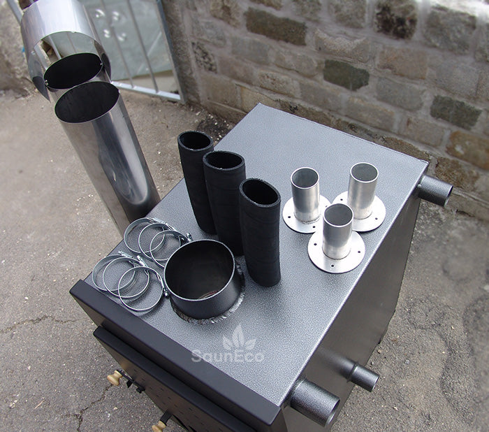 External Marine Aluminium Wood-fired Hot Tub Stove (50kW)