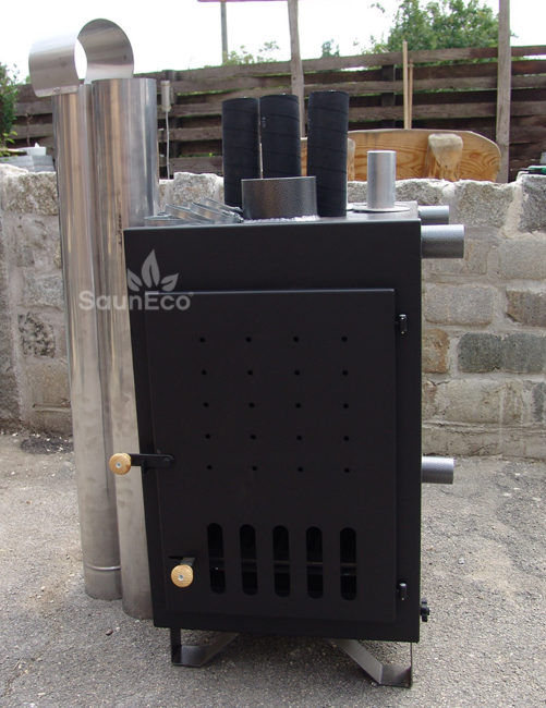 External Marine Aluminium Wood-fired Hot Tub Stove (50kW)