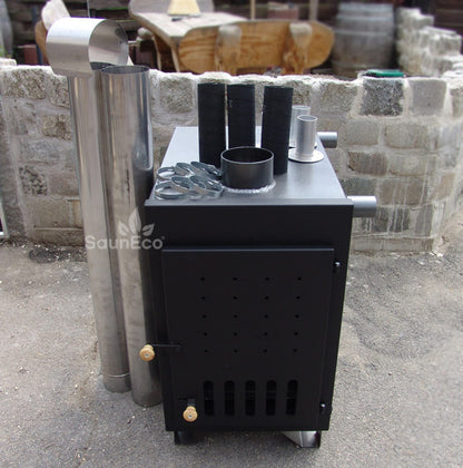 External Marine Aluminium Wood-fired Hot Tub Stove (50kW)
