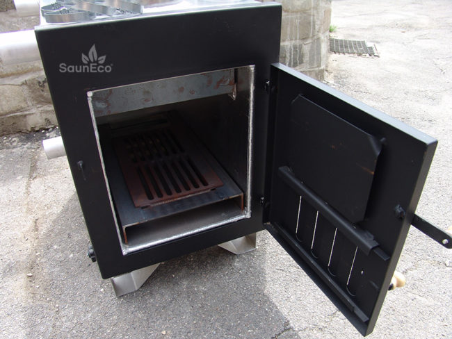 40 kW External Woodburning Hot Tub Stove (Marine Aluminium)