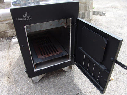 40 kW External Woodburning Hot Tub Stove (Marine Aluminium)