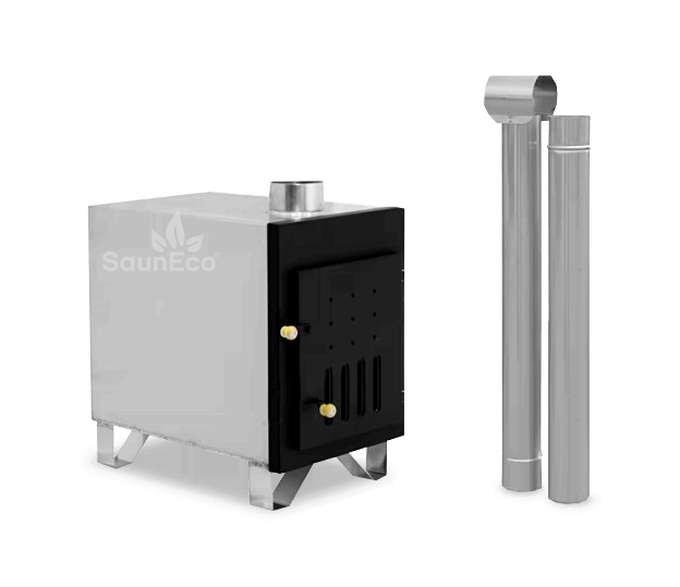 40 kW External Woodburning Hot Tub Stove (Marine Aluminium)