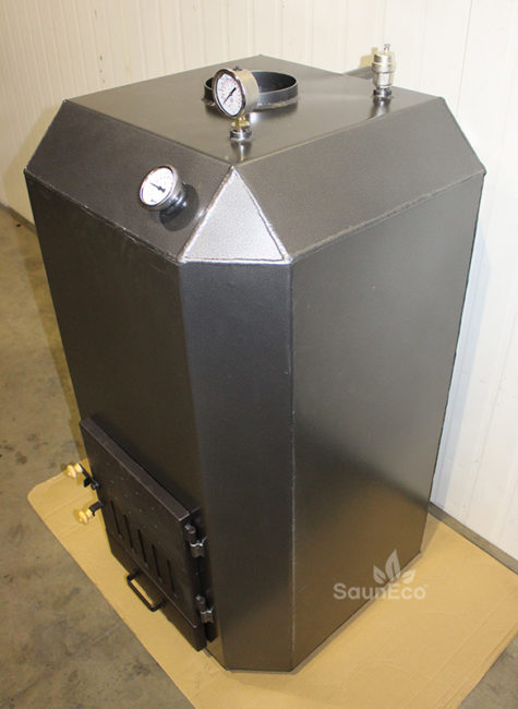 Upright Wood-fired Swimming Pool Heater 80kW (Aluminium)