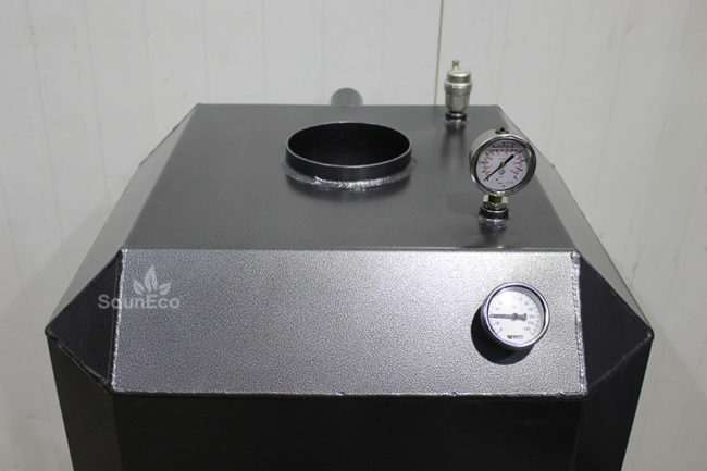 Upright Wood-fired Swimming Pool Heater 80kW (Aluminium)