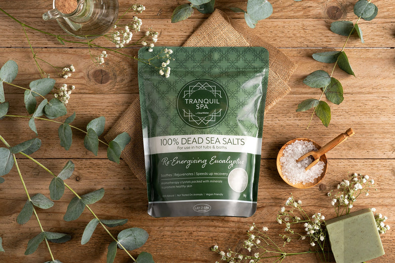 Dead Sea salts for hot tub aromatherapy