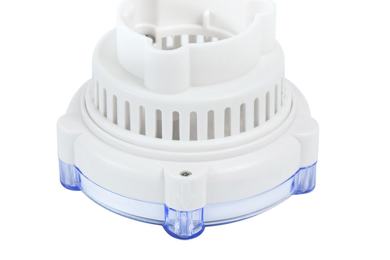 Hot tub LED light attachment to debris screen