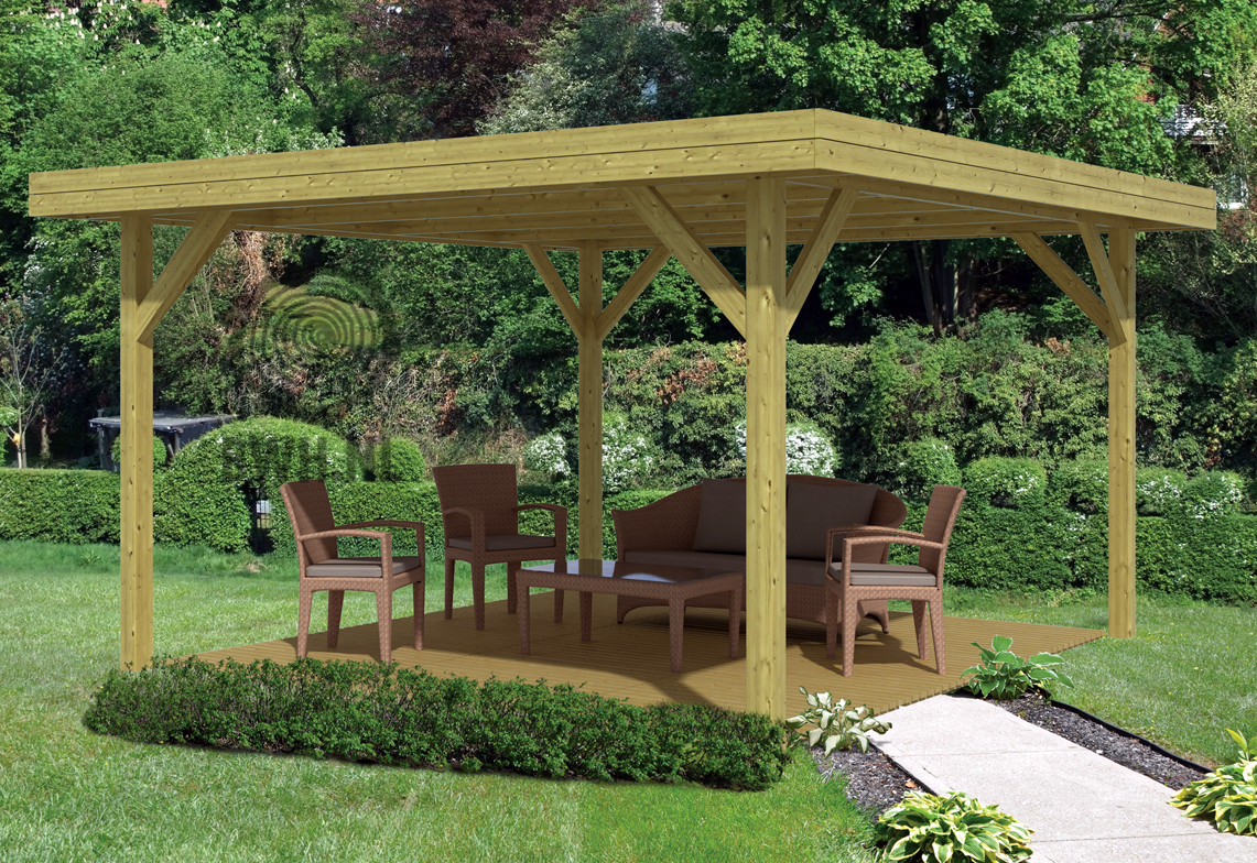 Large Modern Gazebo 4.5 x 4.5m