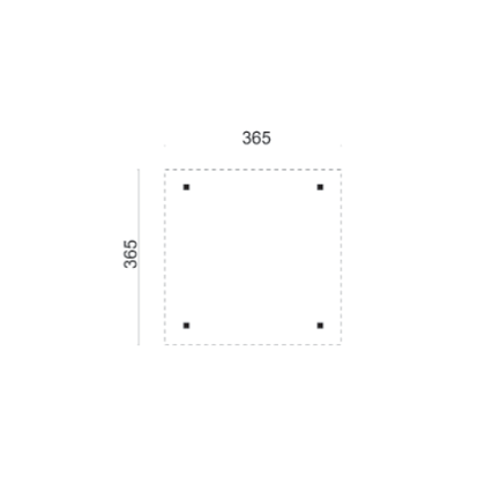 Kreta Modern Douglas Gazebo 3.65 x 3.65m