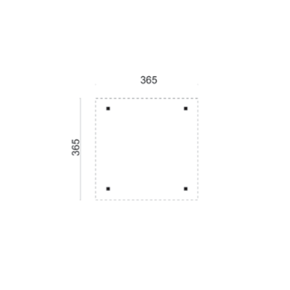 Kreta Modern Douglas Gazebo 3.65 x 3.65m