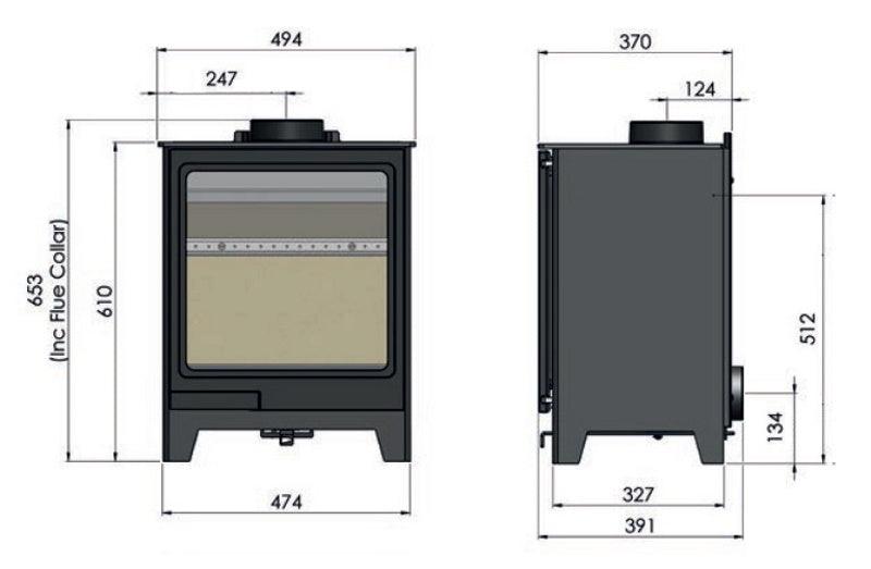 Hunter Herald Allure 05 Wood Burning Ecodesign Stove