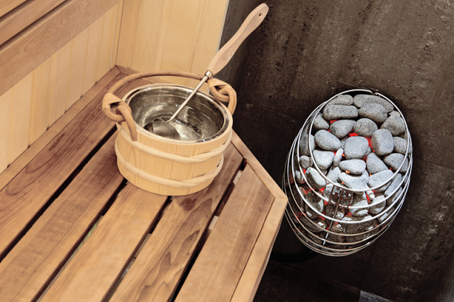 Barrel Saunas – Huum Drop 6kW Electric Sauna Stove | Local Control Unit