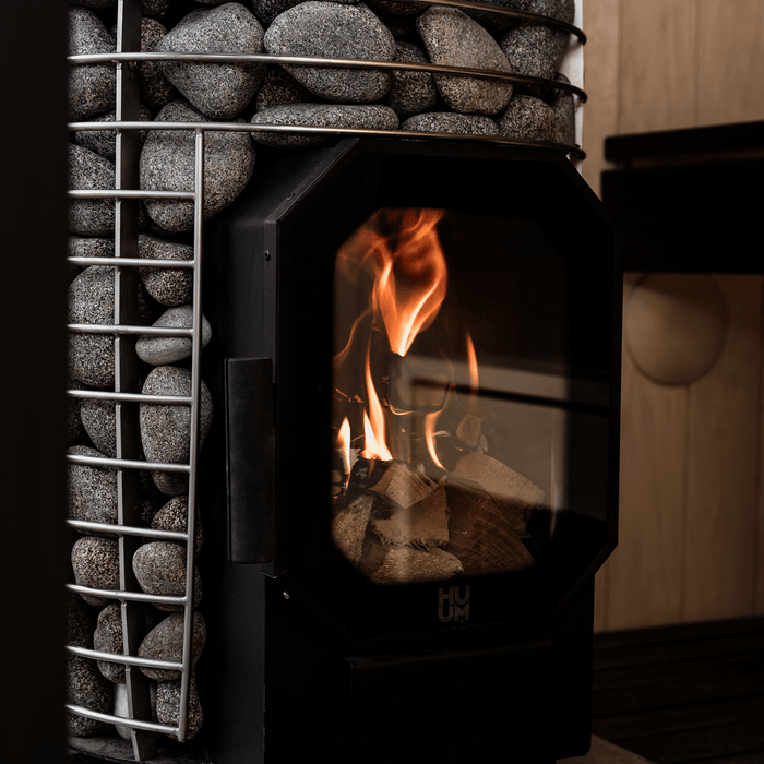 HUUM HIVE Flow Wood Burning Sauna Heater with Large Stone Capacity