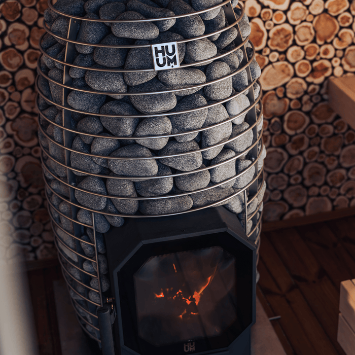 HUUM HIVE Flow Wood Burning Sauna Heater with Large Stone Capacity