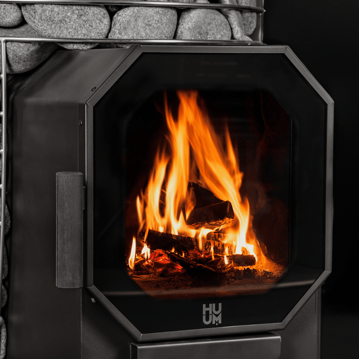 HUUM HIVE Flow Wood Burning Sauna Heater with Large Stone Capacity