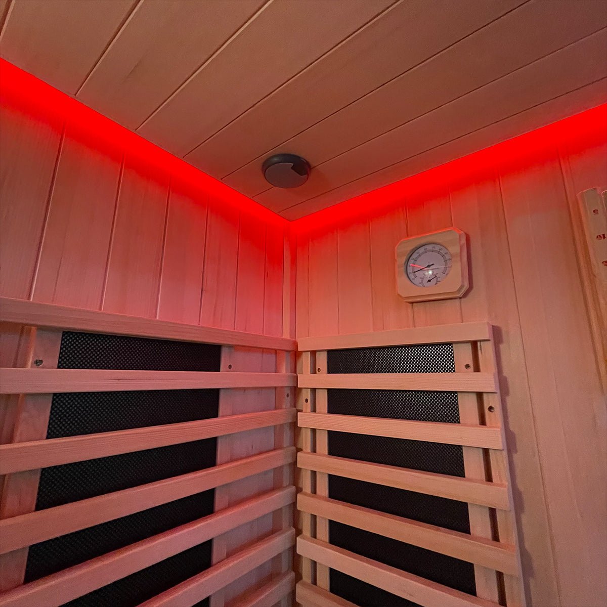 Hybrid Outdoor 2-Person Sauna - Infrared & Traditional Heater