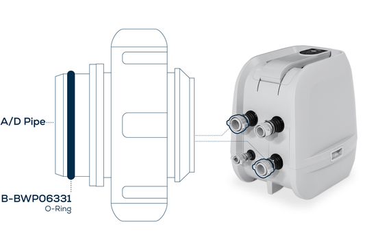 Lay-Z-Spa HydroJet O-Ring Seal - A/D Pipe Water Inlet